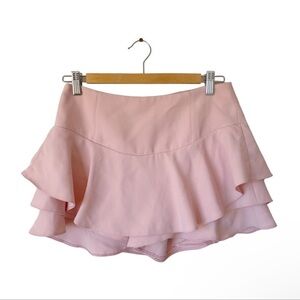 Zara Ruffle Skort Pastel Pink